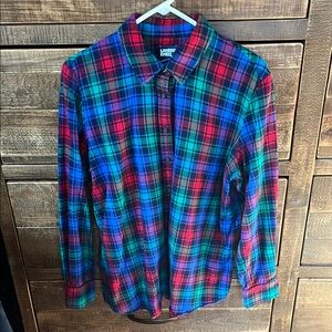Lands' End TRUE VINTAGE Multicolor Plaid Shirt